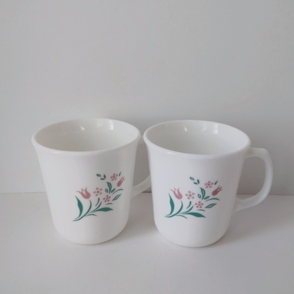 Corning Corelle Rosemarie Set of 2 Tulip Mugs